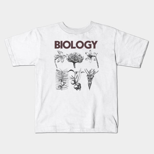 BIOLOGY Kids T-Shirt by theanomalius_merch